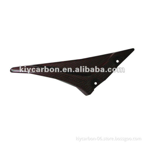 Red carbon motorcycle upper belt cover for Buell